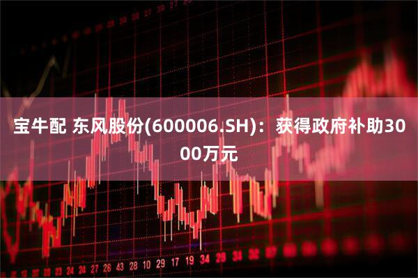 宝牛配 东风股份(600006.SH)：获得政府补助3000万元