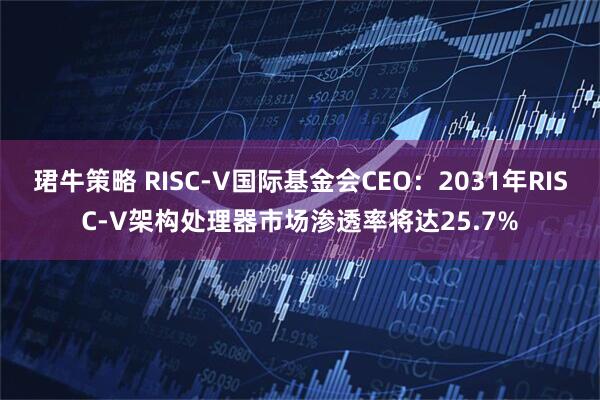 珺牛策略 RISC-V国际基金会CEO:2031年RISC-V架构处理器市场渗透率将达25.7%